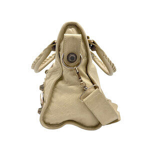 Balenciaga Tan handbag leather The Beige shoulder bag City